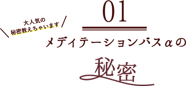 01 メディテーションバスαの秘密