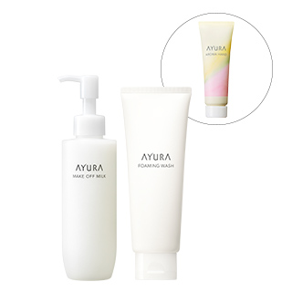メイクオフ 洗顔セット ミルク アユーラ