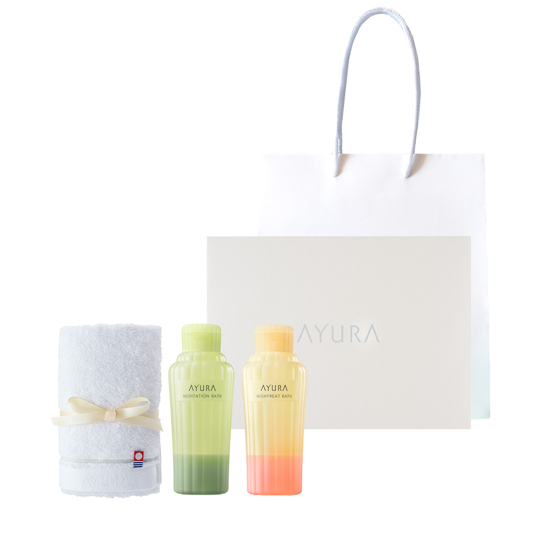 ギフトセット バスエッセンス（ハンディバッグつき） | 商品一覧 | アユーラ公式サイト バスルームラグセット 3ピース 吸収性バスマット バスルーム用 ノンスリップ U字型輪郭トイレラグ ウイスキーと葉巻フロアマット 洗