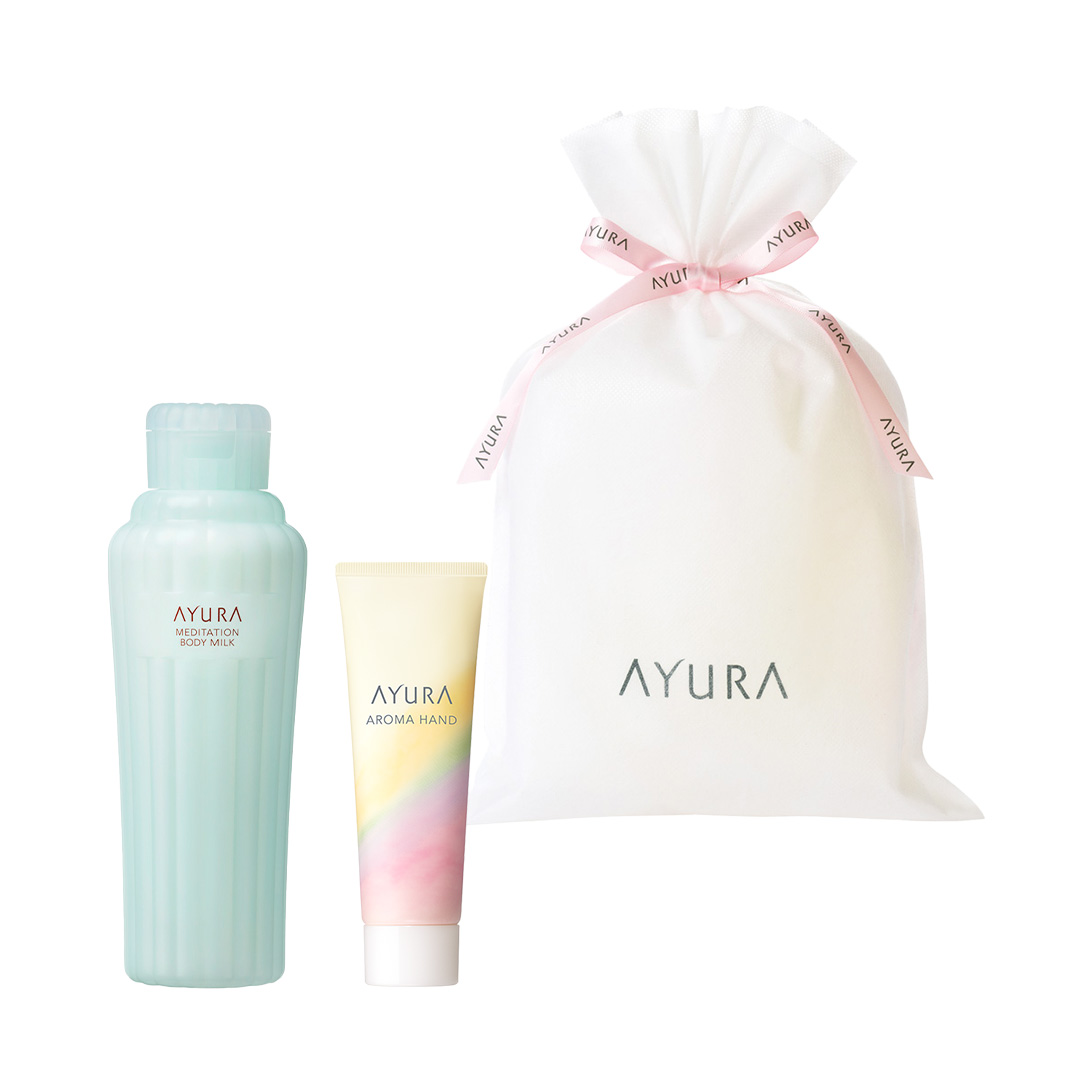 ギフトラッピングセット ボディミルクα＆アロマハンド