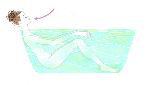 リラックスする入浴法 イラスト