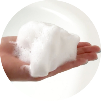 ウェルバイタル シャンプー泡立ちイメージ